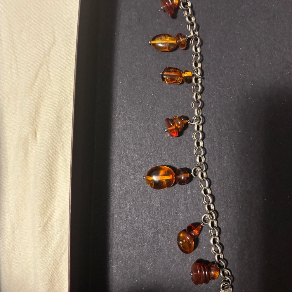 Amber and sterling Women's Bracelet